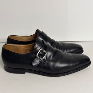 Crockett & Jones Mens Shoes UK 9 G US 10 Black Monk Strap Monkton Made in UK